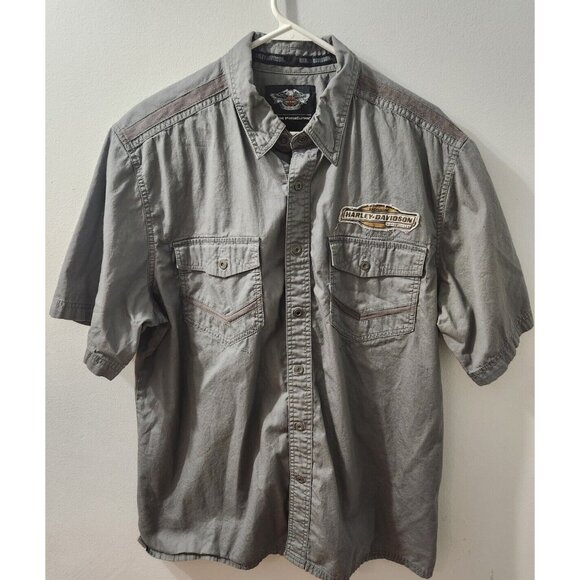 Harley-Davidson Other - Harley Davidson Button Shirt XL Men Grey